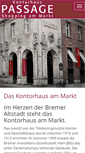 Mobile Screenshot of kontorhaus-bremen.de