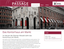 Tablet Screenshot of kontorhaus-bremen.de